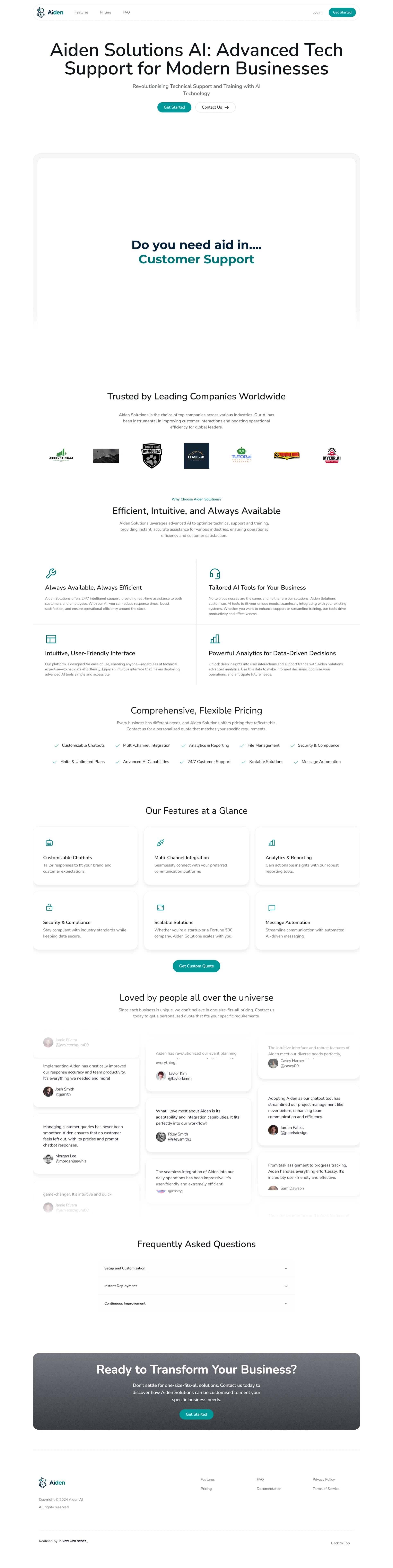 Aiden Solutions Preview